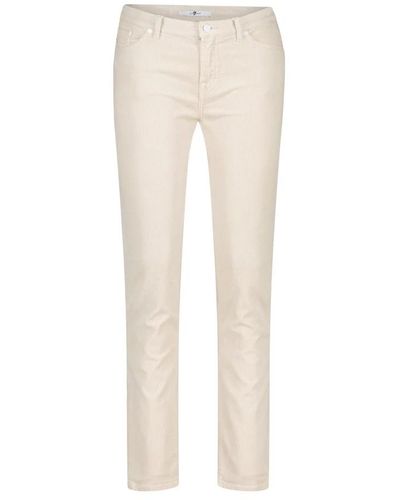 7 For All Mankind Slim-Fit Trousers - Natural