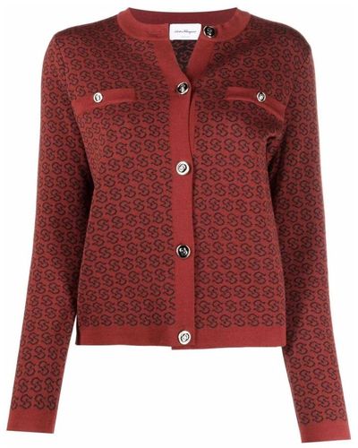 Ferragamo Cardigans - Red