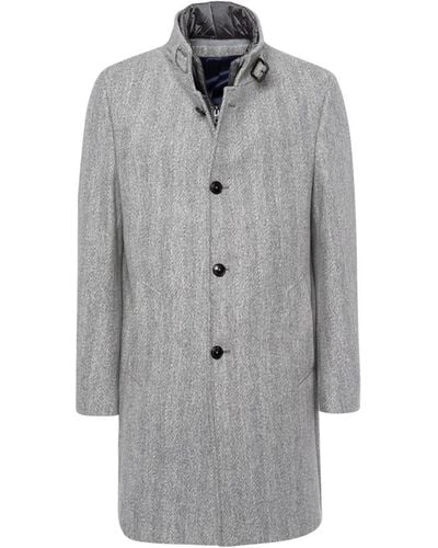 Baldessarini Single-Breasted Coats - Grey