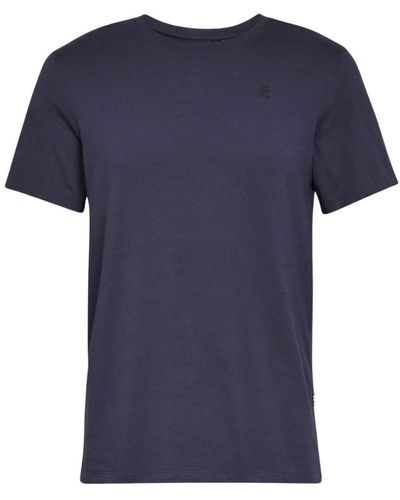 G-Star RAW Basic rundhals t-shirt - Blau