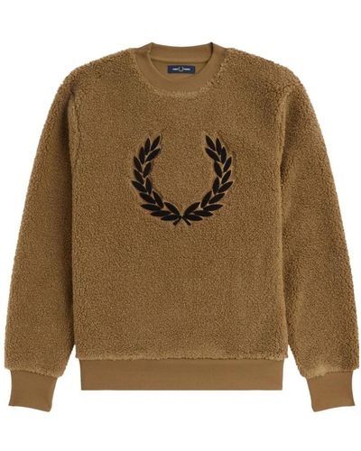 Fred Perry Sweatshirts - Brown