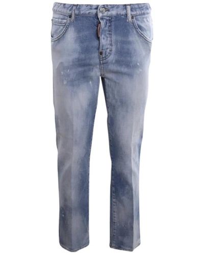 DSquared² Trendige Cropped Jeans - Blau