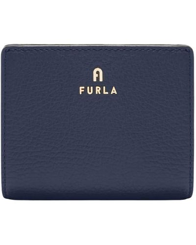 Furla Wallets & cardholders,wallets & cardholders,kompakte lederbrieftasche mit kartenfächern und münzfach - Blau