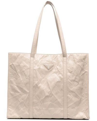 Prada Tote Bags - Natural