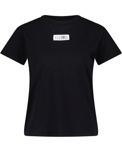 Maison Margiela Camiseta con logo - Negro