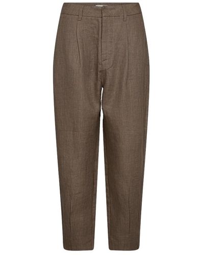 Copenhagen Muse Trousers > wide trousers - Marron
