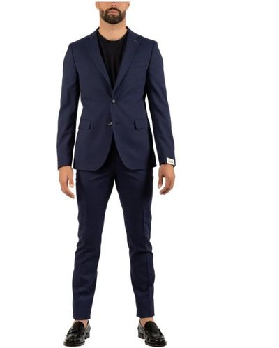 Paoloni Suits > suit sets > single breasted suits - Bleu