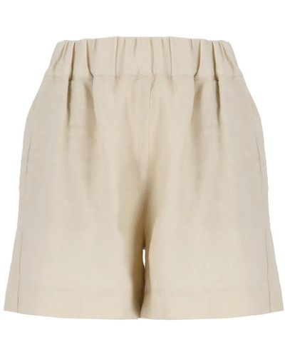 120% Lino Short Shorts - Natural
