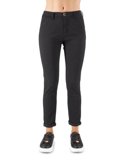 40weft Pantalone chino brianaero - Nero