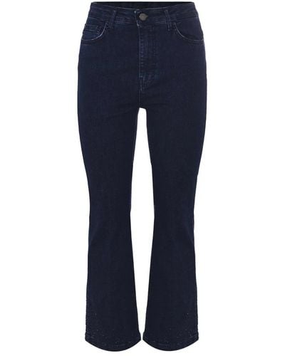 Kocca Jeans bootcut clici in cotone - Blu