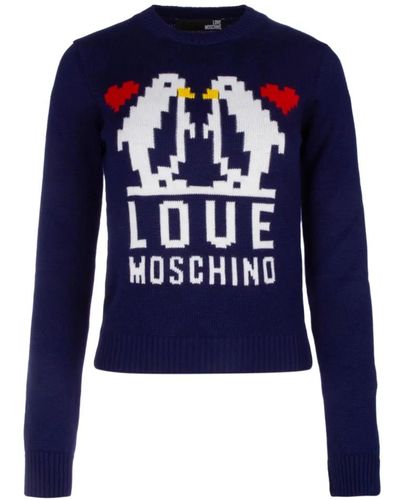 Love Moschino T-shirts à manches longues - Bleu