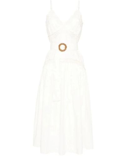 Twin Set Midi Dresses - White