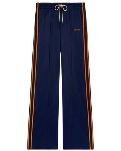 Celine Navy/orange trainingsanzug hose - Blau
