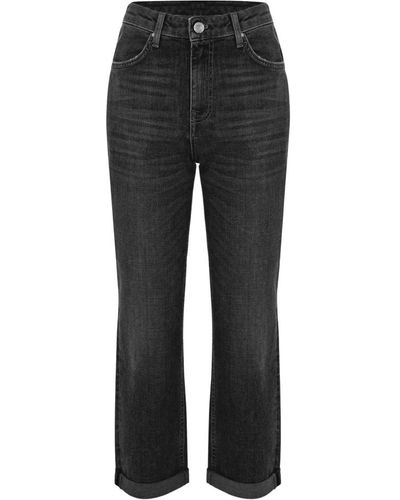 Kocca Jeans straight fit neri elasticizzati - Grigio