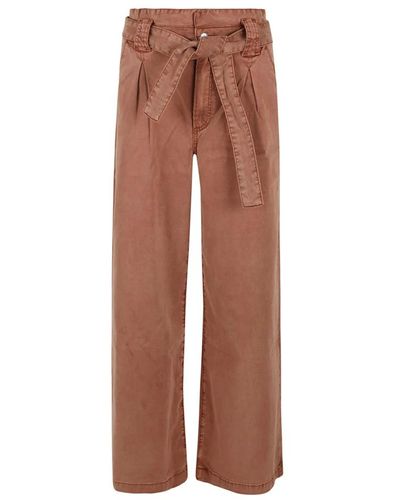 PAIGE Wide Trousers - Braun