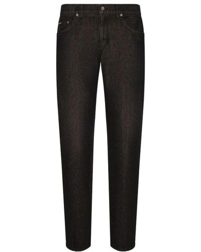 Dolce & Gabbana Straight Jeans - Black