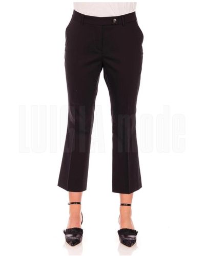 Via Masini 80 Trousers > slim-fit trousers - Noir