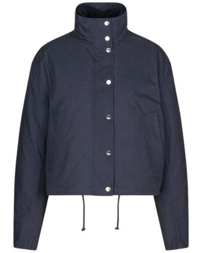 Samsøe & Samsøe Ink giacca con collo alto e giacca interna rimovibile - Blu