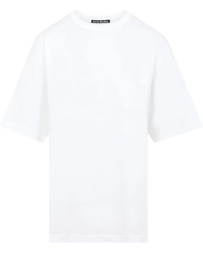 Acne Studios Oversize weiße t-shirt