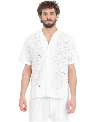 SELECTED Weiße hemd mit blumenmuster