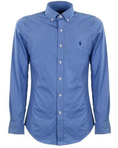 Ralph Lauren Hemd aus stretch-baumwolle - Blau