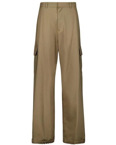 Off-White c/o Virgil Abloh Straight Trousers - Natural