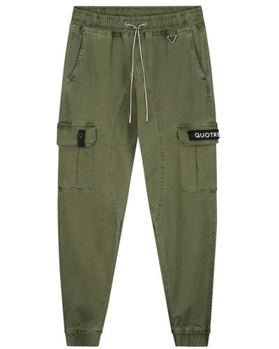 Quotrell Slim-Fit Trousers - Green