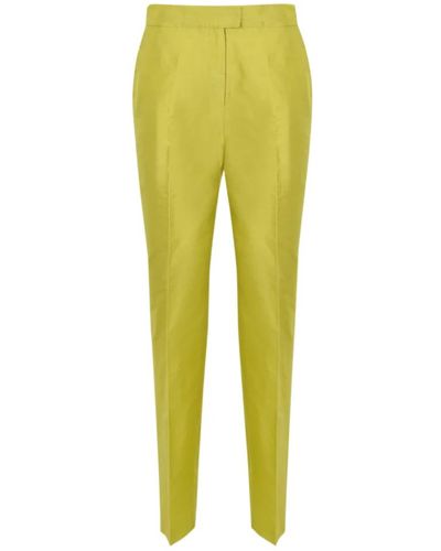 Max Mara Studio Trousers > slim-fit trousers - Jaune