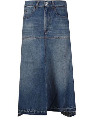 Victoria Beckham Denim Skirts - Blue