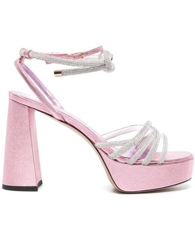 Patou Shoes > sandals > high heel sandals - Rose
