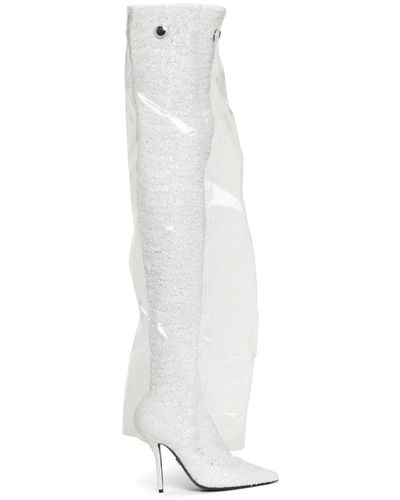 Dolce & Gabbana Over-Knee Boots - White