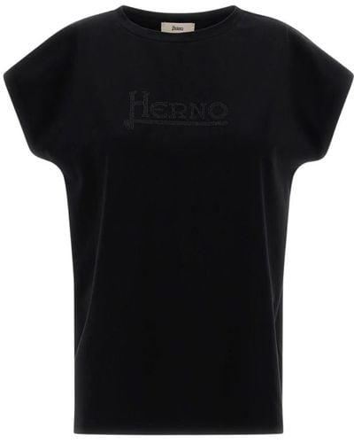 Herno T-shirt in interlock jersey - Nero