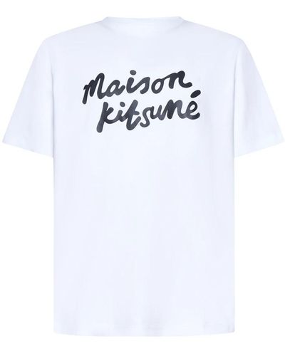 Maison Kitsuné Weiße t-shirts und polos