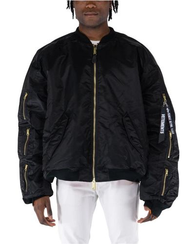 Vetements Jackets > bomber jackets - Noir
