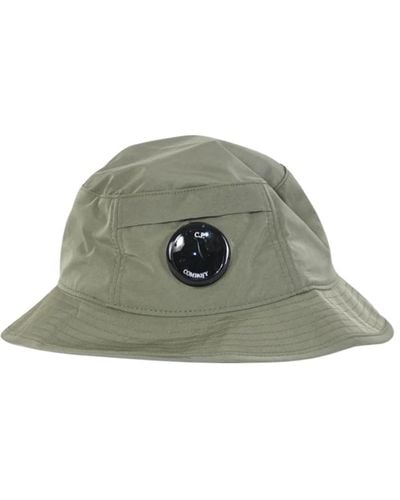 C.P. Company Secchio cromo cappello con logo ricamato - Verde
