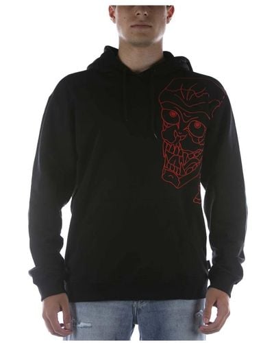Iuter Felpa skull hoodie nera - Nero
