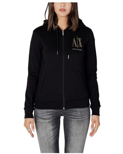 Armani Exchange Sweatshirts & hoodies > zip-throughs - Noir