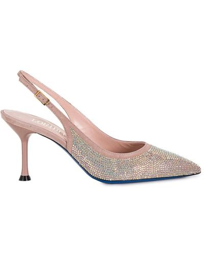 Loriblu Kristall wildleder high heels - Pink