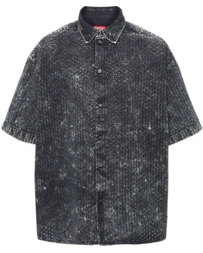 DIESEL Short Sleeve Shirts - Gray