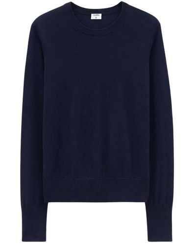 Filippa K Merino r-neck sweater zum schichten - Blau