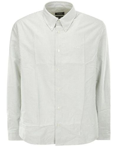 A.P.C. Casual Shirts - White