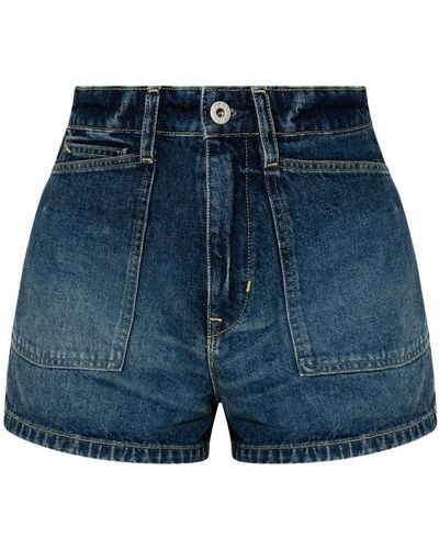 KENZO Shorts de mezclilla - Azul