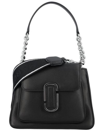 Marc Jacobs Mini satchel in pelle nera e argento - Nero
