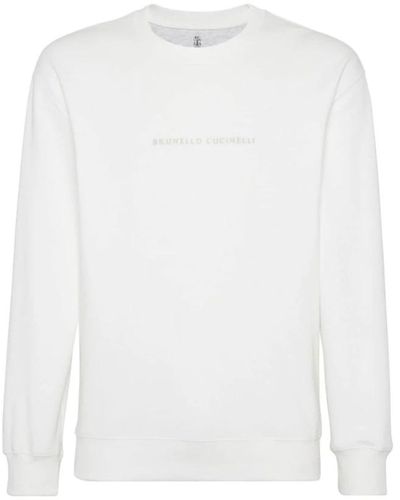 Brunello Cucinelli Sweatshirts - Weiß