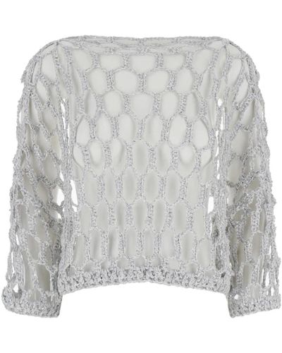 Antonelli Knitwear > round-neck knitwear - Gris