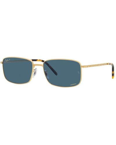 Ray-Ban Moderne frau silberne sonnenbrille rb 3717,rb 3717 sonnenbrille,stilvolle sungles rb 3717 gold/blau