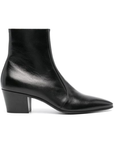 Saint Laurent Cowboy Boots - Black