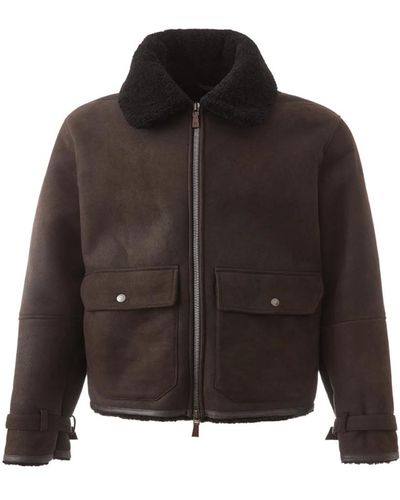 Lardini Faux fur shearling jackets - Schwarz