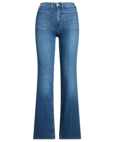 Polo Ralph Lauren Jeans a vita alta flare bootcut - Blu