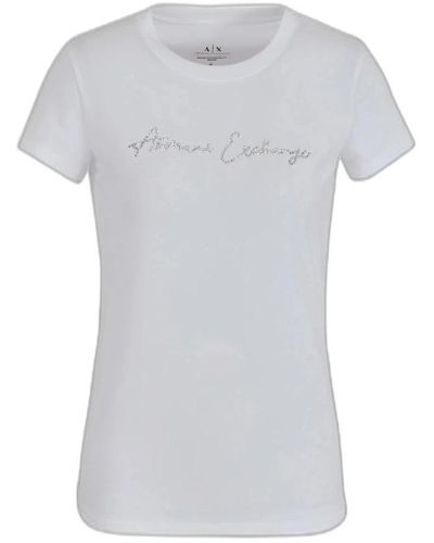 Armani Exchange Tops > t-shirts - Gris